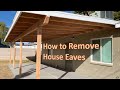 Patio Roof Build - Eaves Removal