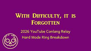 I Didn't Expect This to be so Stable | Hard Mode Breakdown | 2026 YouTube Conlang Relay
