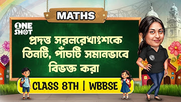 প্রদত্ত সরলরেখাংশকে তিনটি , পাঁচটি সমানভাবে বিভক্ত করা - Koshe Dekhi 23 | Class 8 Math | WBBSE