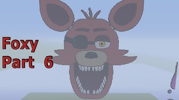 Minecraft Pixel Art Tutorial: How to make Foxy Part 6 (Five Nights at Freddy