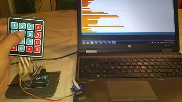 Domotica:Teclado Matriz 4x4 y servo