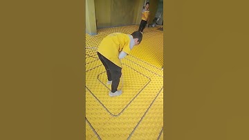 Aluminum plastic floor heating pipe laying process