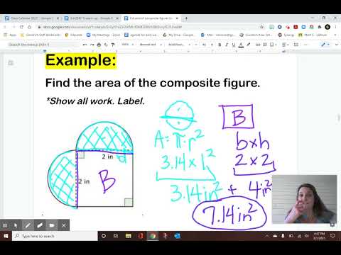 Area of Composite Figures with Curves/Semi Circles | Geometry Made Easy