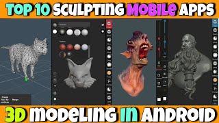 Top 10 3D sculpting Mobile App [Hindi] 2020 || 3D character modeling mobile app || Android & IOS screenshot 4