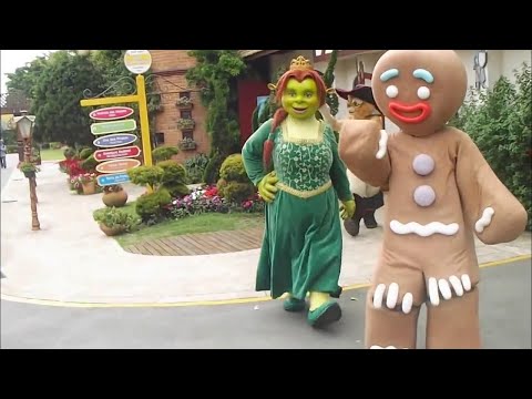 Shrek e sua turma no Beto Carrero.