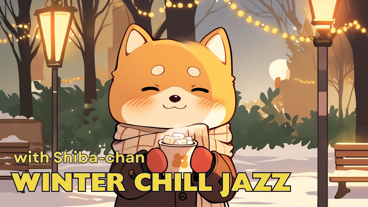 Warm Winter Vibes with Shiba-chan 🎧❄️ Let Jazz Brighten Your Cold Evening