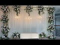 DIY- Floral Stand Backdrop