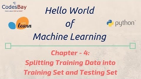 Machine Learning Hello World with Scikit Learn : Chapter- 4: Train Test Split