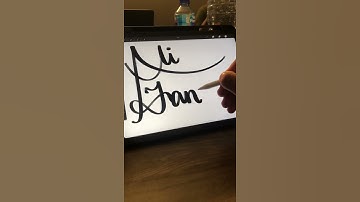 ALI TANVEER! NAME CALLIGRAPHY! #shorts #drawing #digitalart #cursivewriting