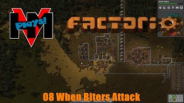HMV Plays Factorio - 08: When Biters Attack