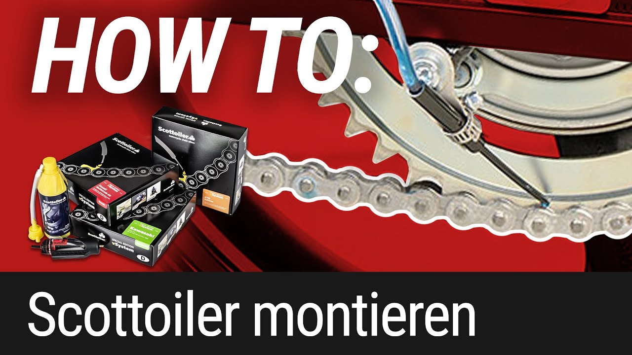 HOW TO: Montáž systému mazání řetězu Scottoiler na motocykl