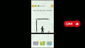 Draw 2 Save Stickman Puzzle New Update Level 247 Can you give him a house?
