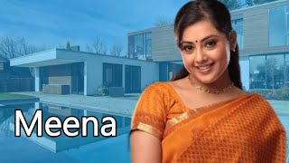 Heroine Meena LifeStyle \& Biography 2022 || Age, Family, Cars, House, Net Worth, Awards, Movies