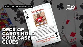 Deck of cards holds cold case clues as Palm Beach Co. Crime Stoppers talks unique campaign