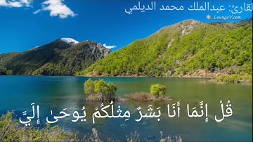 تلاوة خاشعة وهادئة بصوت القارئ / عبدالملك محمد الديلمي