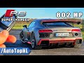 802HP AUDI R8 V10 PLUS Supercharged *320KMH* REVIEW on AUTOBAHN by AutoTopNL