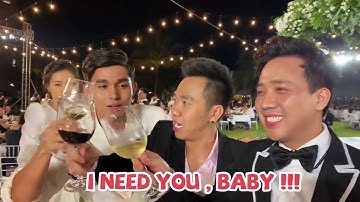 (한) Trấn Thành múa lửa cùng Hari và dàn khách mời trong đám cưới Đông Nhi và Ông Cao Thắng 결혼식장서의 불춤