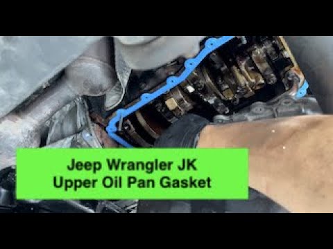 Replacing #Jeep #Wrangler JK #Upper #oil #pan #gasket at home! EASY STUFF -  YouTube