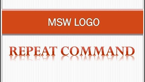 REPEAT COMMAND IN LOGO