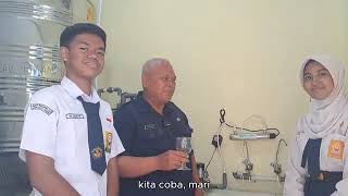 DISTILLATION OF CLEAN WATER READY TO DRINK,,,, at STATE MIDDLE SCHOOL 268 JAKARTA