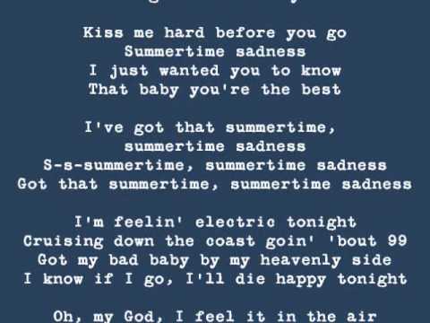 CapCut_summer time sadneess lyrics