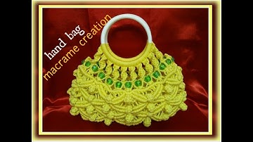 Macrame bag in round shape tutorial in hindi part -1