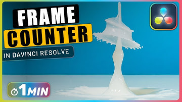 How to Create a DYNAMIC FRAME COUNTER in Davinci Resolve