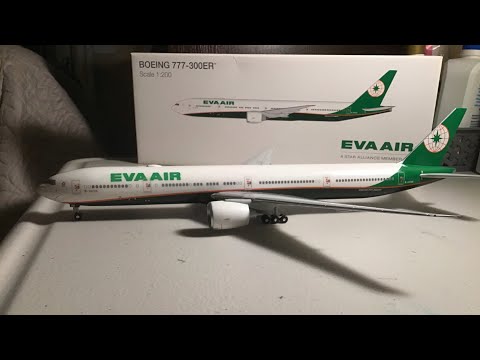 Hogan Wings Eva Air Boeing 777-300er scale 1.200. - YouTube