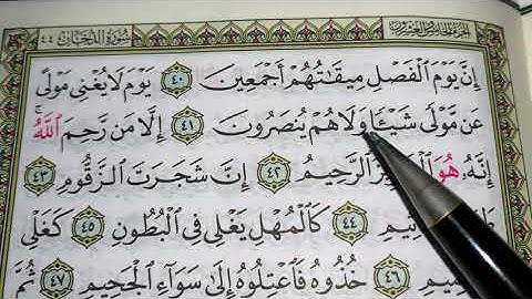 كيف نطبق قواعد التجويد عند قراءة سورة الدخان ج٣