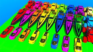 GTA V Stunt Map Car Race Challenge On Super Cars, Aircraft, Bikes, Boats and OffRoad Monster Trucks