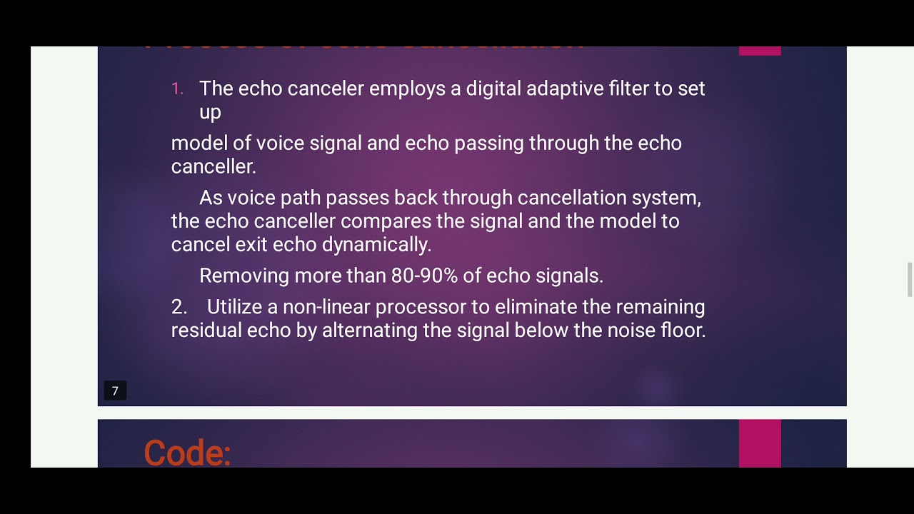 matlab acoustic echo cancellation