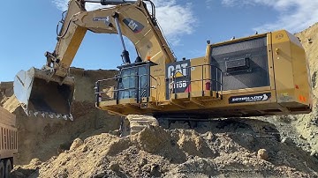 Caterpillar 6015B Excavator in Action: Overburden Loading In A Massive Site - Sotiriadis Mining