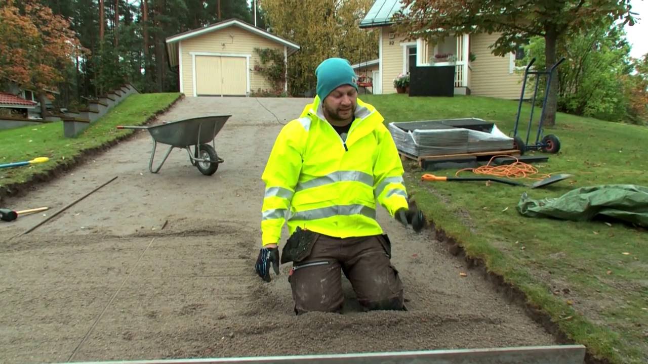 Pro vinkki: pihakivien asennushiekan tasoitus, k rauta youtube Altanbelysning k rauta