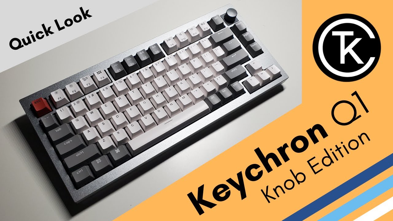 Keychron Q1 Knob version Grey 赤軸&コイルケーブル hodajzdravo.ba