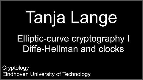 Elliptic-curve cryptography I - Diffie-Hellman and clocks