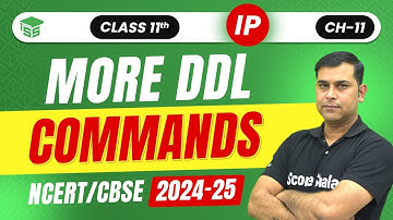 Data Defination Language (DDL) Commands | Class 11 (IP) Ch - 11 Structured Querty Language (SQL)