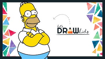 How To Draw Homer Simpson Step by Step | Drawing Homer Simpson
