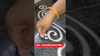 side border #art #traditional #Friday #rangoli #bright up ur home #women #dailyroutine #ముగ్గులు 🪷