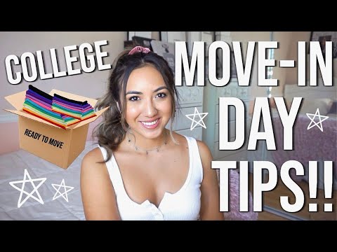 COLLEGE MOVE IN DAY // TIPS + WHAT TO EXPECT!!