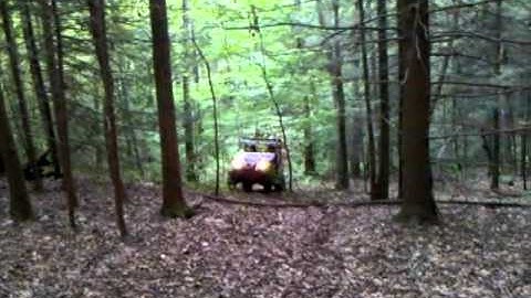 Climbing a mountain on the side by sides with the Polaris Ranger and Yamaha Rhino 700