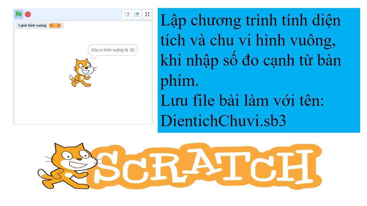 Công thức tính diện tích hình vuông