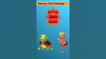 Memory Test Challenge 🤓 | Riddles And Puzzles For IQ Test | #shorts #viralvideo #100kviews #viral