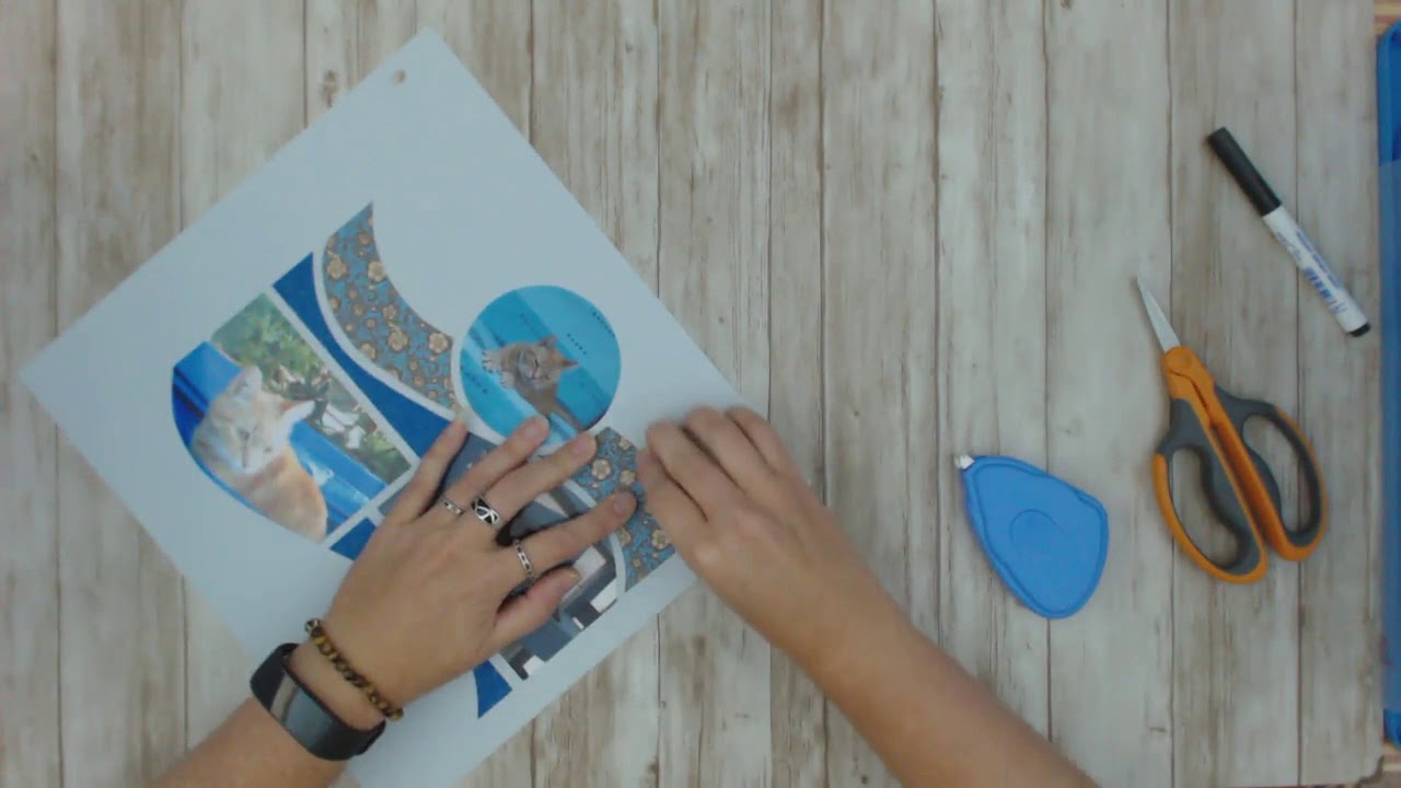 Scrapilde scrapt met het Azza sjabloon  Eclipse  (nederlands)