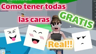 NUEVAS CARAS con MOVIMIENTO SIN ROBUX EN ROBLOX😱😍 