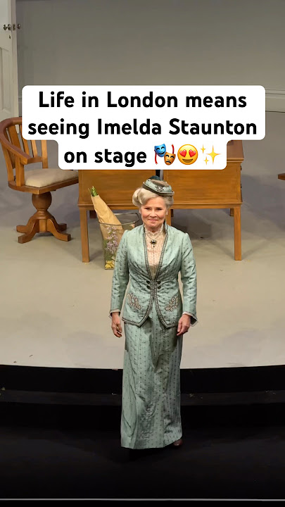 Theatre in London is the best, Imelda Staunton at Mrs. Warren’s profession at the Garrick theatre 🎭