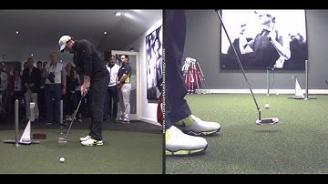 Rory Mcilroy V1 lesson with SAM Putt Lab at the Nike Fitting centre, Archerfield Links