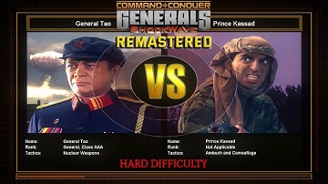 Nuke General Challenge 8 (End) (VS Stealth) | Hard Difficulty | C&C Generals Shockwave Remastered