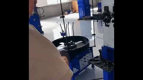 Show you how to easy make pressure spting use YF-CNC 8212 spring coiling machine