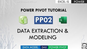 PP02: Power Pivot tutorial - Data extraction & modeling