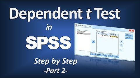 Dependent Samples t Test in SPSS (Part 2)